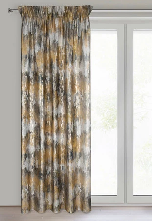 ZASŁONA GOTOWA TINA NA TAŚMIE 140 X 270 CM MUSZTARDOWY