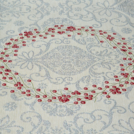 Obrus gobelinowy z nicią metaliczną rozm.: 50 x 110 cm
