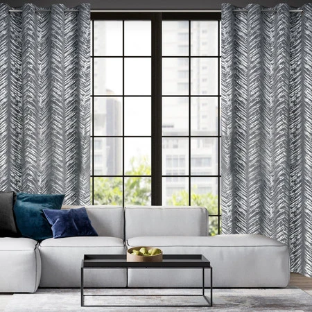 ZASŁONA GOTOWA SARA 140 X 250 CM STALOWY