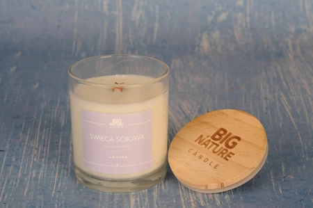 Big Nature Świeca Sojowa LAWENDA 215 g