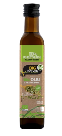 Olej z pestek dyni BIO tłoczony na zimno 500ml