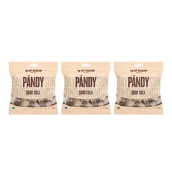 Zestaw: 3x Pandy Żelki Sour smak Cola bez cukru 50 g