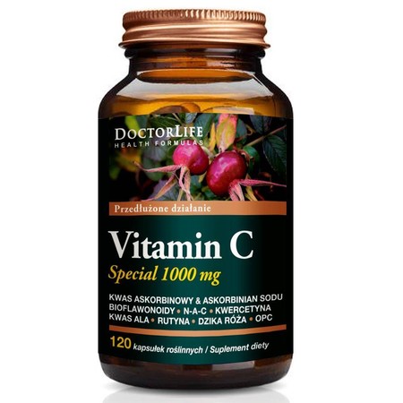 Doctor Life Vitamin C Special 1000mg o przedłużonym działaniu 120 kaps.