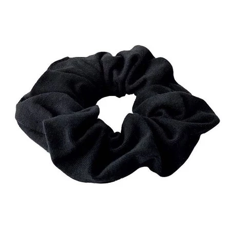 Bawełniana Scrunchie gumka do włosów Czarna