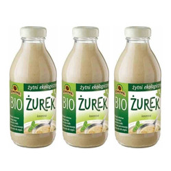 Zestaw: 3x Żurek żytni koncentrat BIO 320 ml