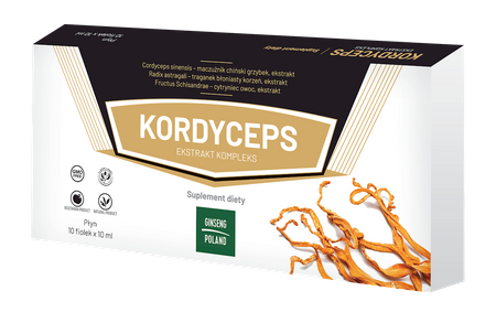 Ginseng Poland − Kordyceps ekstrakt kompleks − 10 x 10 ml
