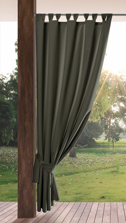 ZASŁONA GOTOWA GARDEN NA SZELKACH 155 X 240 CM GRAFITOWY