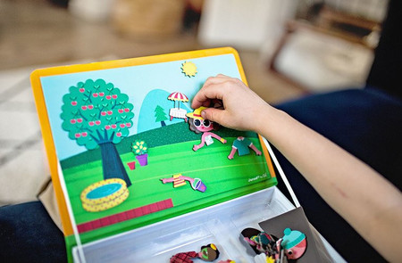 Janod Magnetyczna układanka 4 pory roku Magnetibook