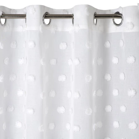 ZASŁONA GOTOWA D91 STELLA 140 X 250 CM BIAŁY