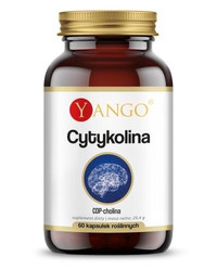 YANGO Cytykolina CDP-cholina 250 mg na wsparcie pracy mózgu 60 kaps.