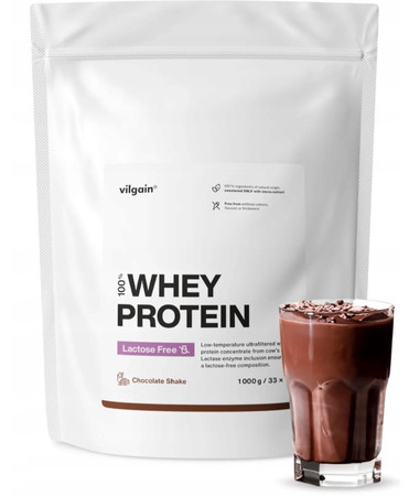 Vilgain Lactose Free Whey Protein koktajl czekoladowy 1000 g