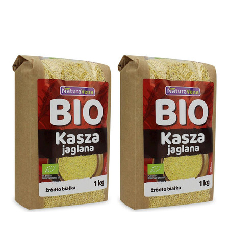 Zestaw: 2x KASZA JAGLANA BIO 1 kg - NATURAVENA