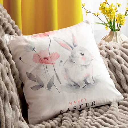 Poszewka Wiosna 45 x 45 cm, Pudrowy