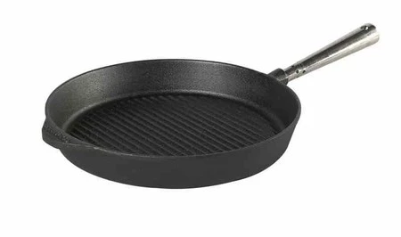 SKEPP - Patelnia grillowa okrągła 28cm, stalowa r.