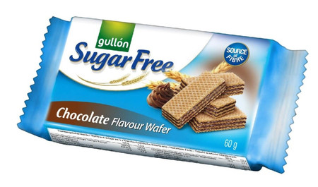 Wafle z nadzieniem o smaku czekolady bez cukrów Gullón, 60g