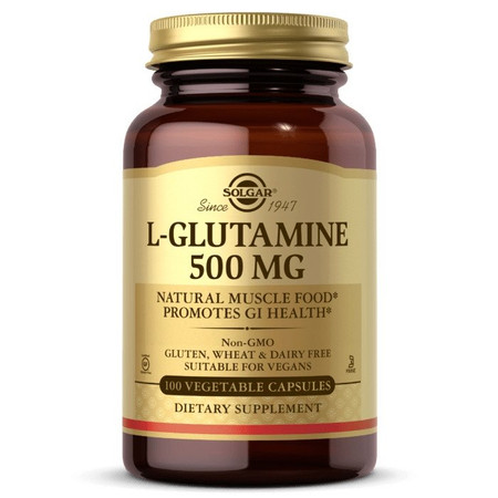 SOLGAR L-Glutamine - L-glutamina 500 mg (100 kaps.)