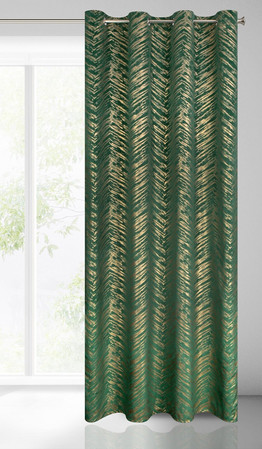ZASŁONA GOTOWA SARA 140 X 250 CM CIEMNOZIELONY