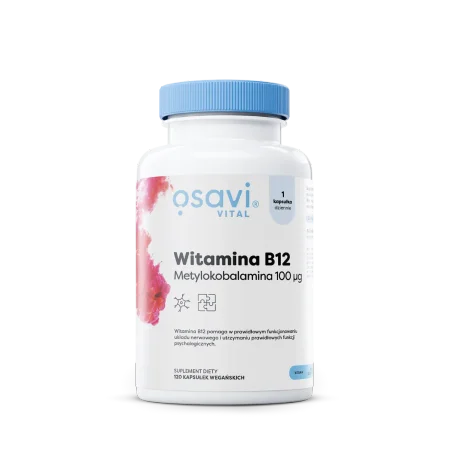 Osavi Liposomal Vitamin B12, Methylcobalamin 100mcg - 120 vegan caps