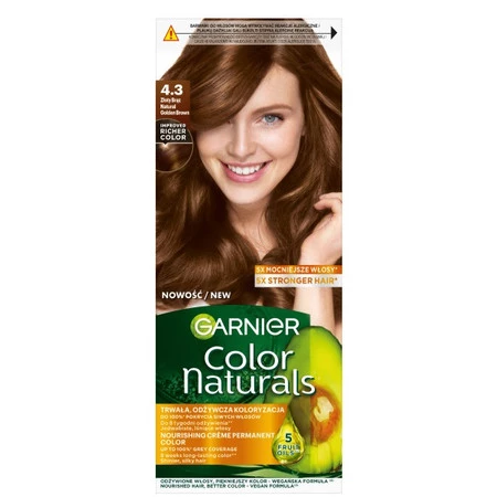 Color Naturals Creme krem koloryzujący do włosów 4.3 Naturalny Złoty Brąz