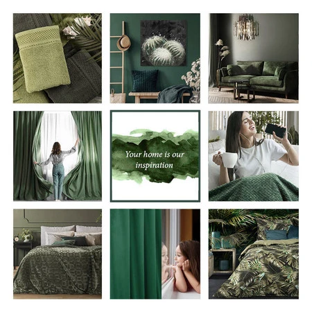 ZASŁONA GOTOWA ELENI 140 X 250 CM OLIWKOWY