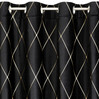 ZASŁONA DEKORACYJNA PIERRE CARDIN MARGO 140 X 250 CM CZARNY