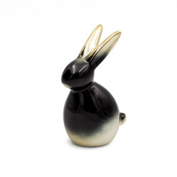 Ozdoba Wielkanocna, Figurka ceramiczna, kolor czarny, rozmiar 10 x 17 x 7 cm