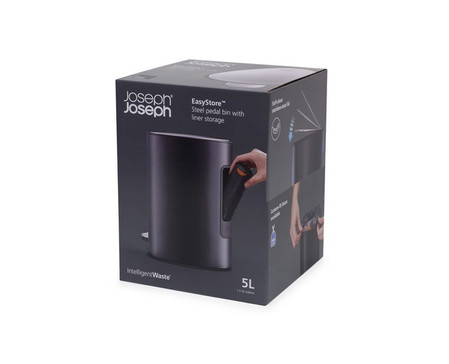 JJ-Kosz łazienkowy 5l. EasyStore czarny mat