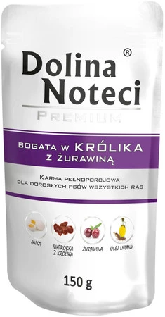 DOLINA NOTECI PREMIUM Królik z Żurawiną 150g