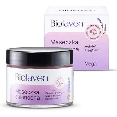 BIOLAVEN - maseczka całonocna do twarzy