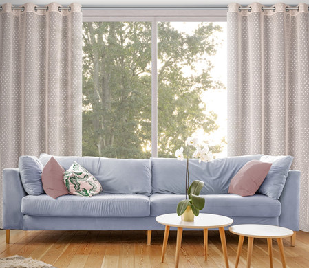 ZASŁONA GOTOWA HANIA 140 X 250 CM RÓŻOWY
