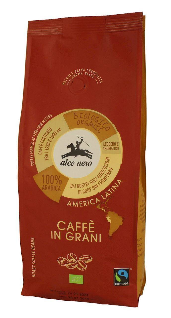 ALCE NERO Kawa 100% Arabica ziarnista FT BIO 500g - Nabea.pl