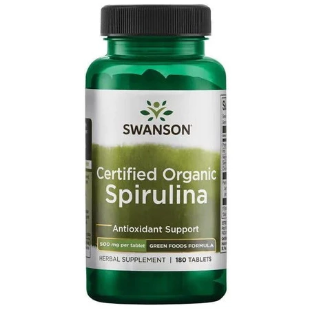 Swanson Spirulina Organic 500 MG 180 T