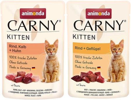 ANIMONDA Carny KITTEN Mix Drobiowy 85g