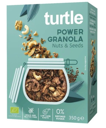 TURTLE GRANOLA ORZECHY - NASIONA BEZGLUTENOWA BIO 350 g