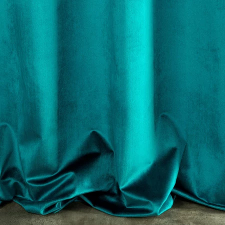 ZASŁONA GOTOWA SAMANTA NA TAŚMIE 140 X 270 CM TURKUSOWY