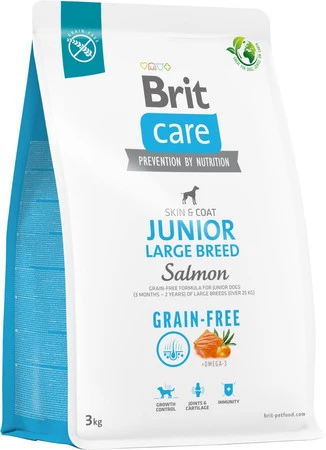 BRIT Care Dog Grain Free Junior Large Breed Salmon 3kg