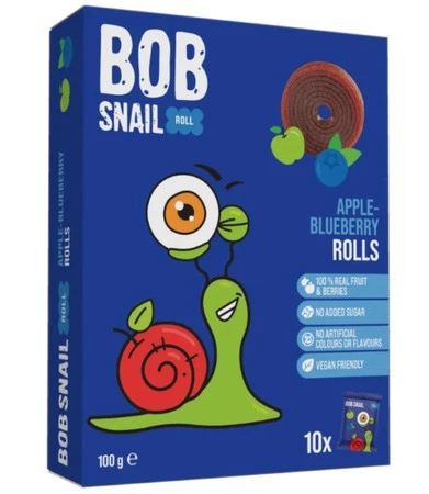 Bob Snail Przekąska jabłko - borówka 100g