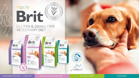 BRIT GF Veterinary Diet Gastrointestinal-LOW FAT Dog 2kg