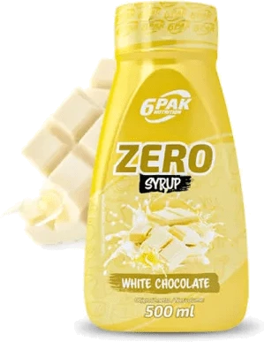 6PAK SYRUP ZERO 500ml WHITE CHOCOLATE