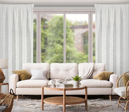 Zasłona gotowa Rosi na taśmie 140 x 270 cm, Kremowy