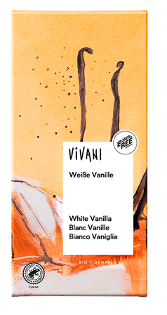 Vivani − Czekolada biała z wanilią BIO − 80 g