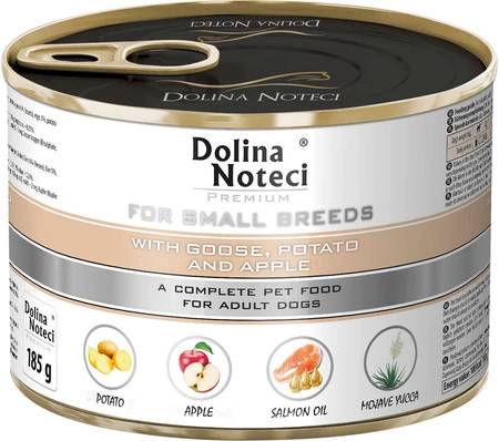 DOLINA NOTECI PREMIUM Małe Rasy Gęś Ziemniaki Jabłko 185g