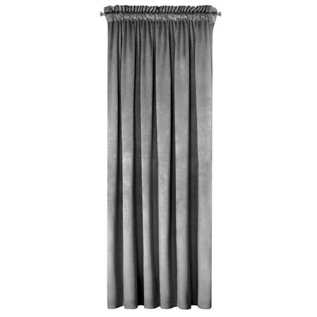 ZASŁONA GOTOWA D91 ROSA NA TAŚMIE 140 X 270 CM STALOWY