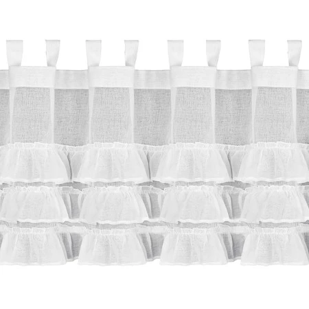 FIRANA GOTOWA LILIAN 1 NA SZELKACH 150 X 45 CM BIAŁY