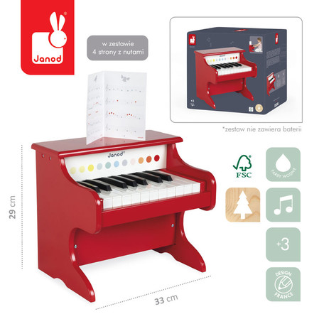 Janod Elektroniczne pianino Confetti