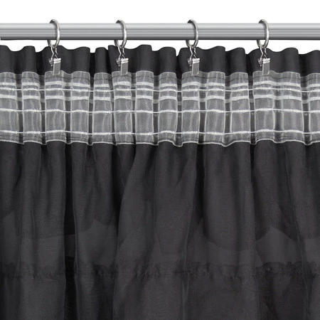 FIRANA GOTOWA AURA NA TAŚMIE 140 X 270 CM CZARNY