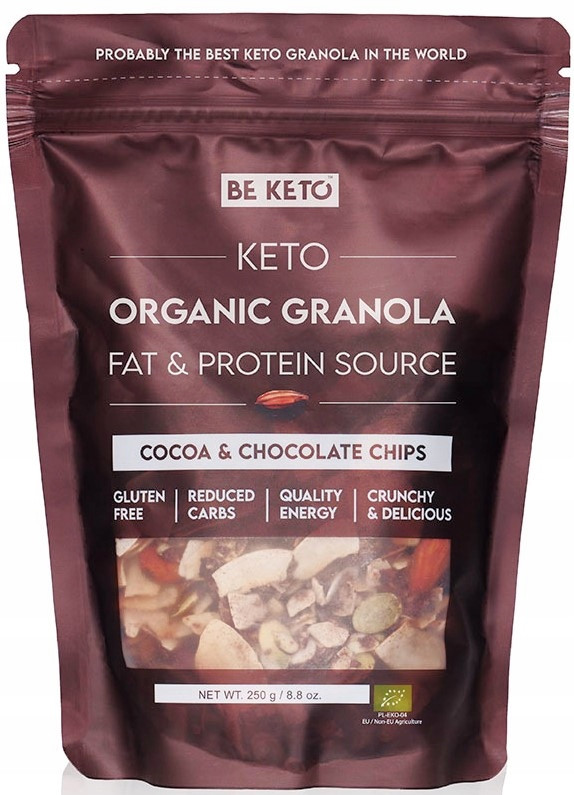 BeKeto Keto Granola czekolada 250g - Nabea.pl