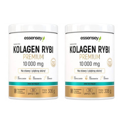 Zestaw 2x Essensey Kolagen Rybi Premium 10 000 mg - 306 g smak naturalny