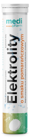 Medi Pharm Elektrolity smak pomarańcza 20 tabl. mus.