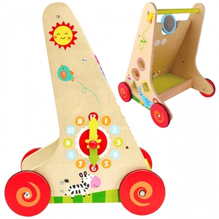 Chodzik Pchacz Wielofunkcyjny Drewniany Classic World